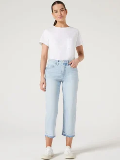 Annie Mid Waisted Straight Capri