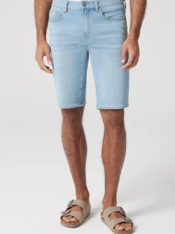 Connor Knit Denim Short Summer Blue