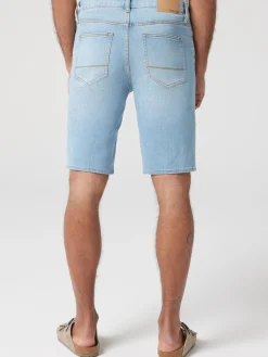 Connor Knit Denim Short Summer Blue