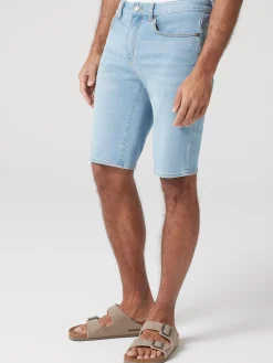 Connor Knit Denim Short Summer Blue