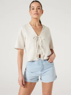 Demi Tie Front Top