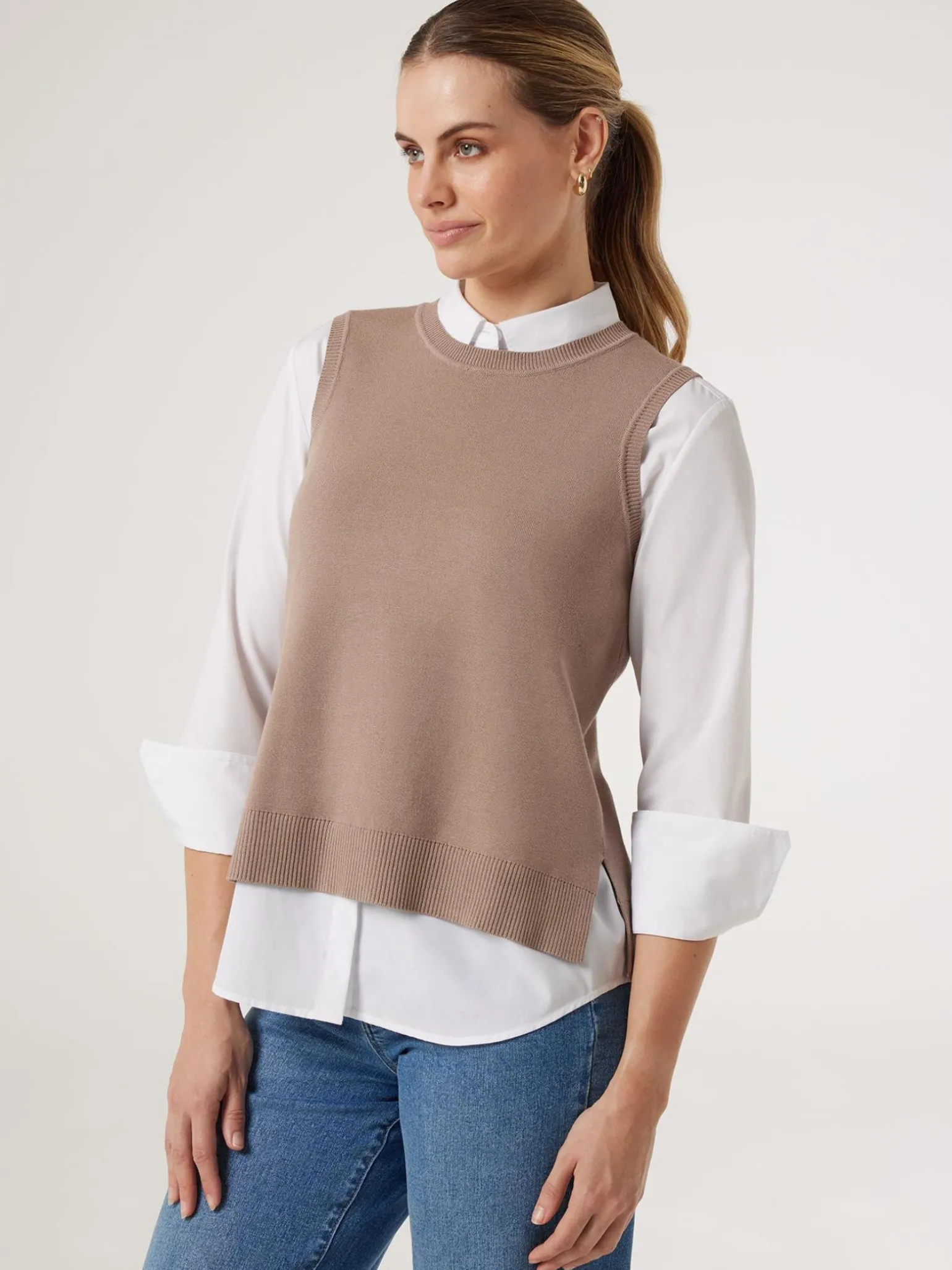 Genevieve Split Back Vest