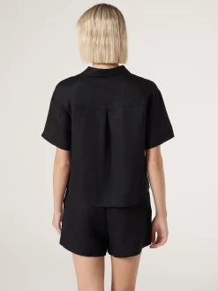 J-Luxe Classic Linen Relaxed Shirt