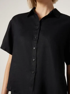 J-Luxe Classic Linen Relaxed Shirt