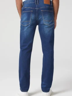 Knit Slim Straight Jeans
