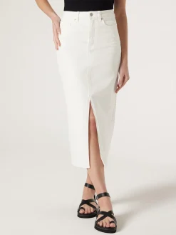 Missy Denim Midi Skirt