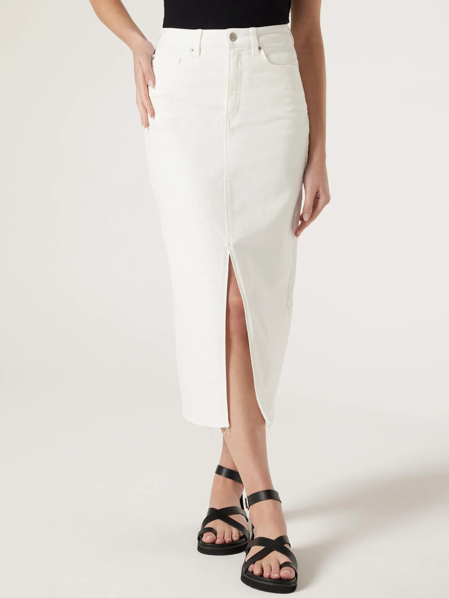 Missy Denim Midi Skirt
