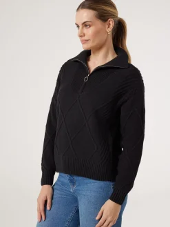 Opal Half Zip Knit
