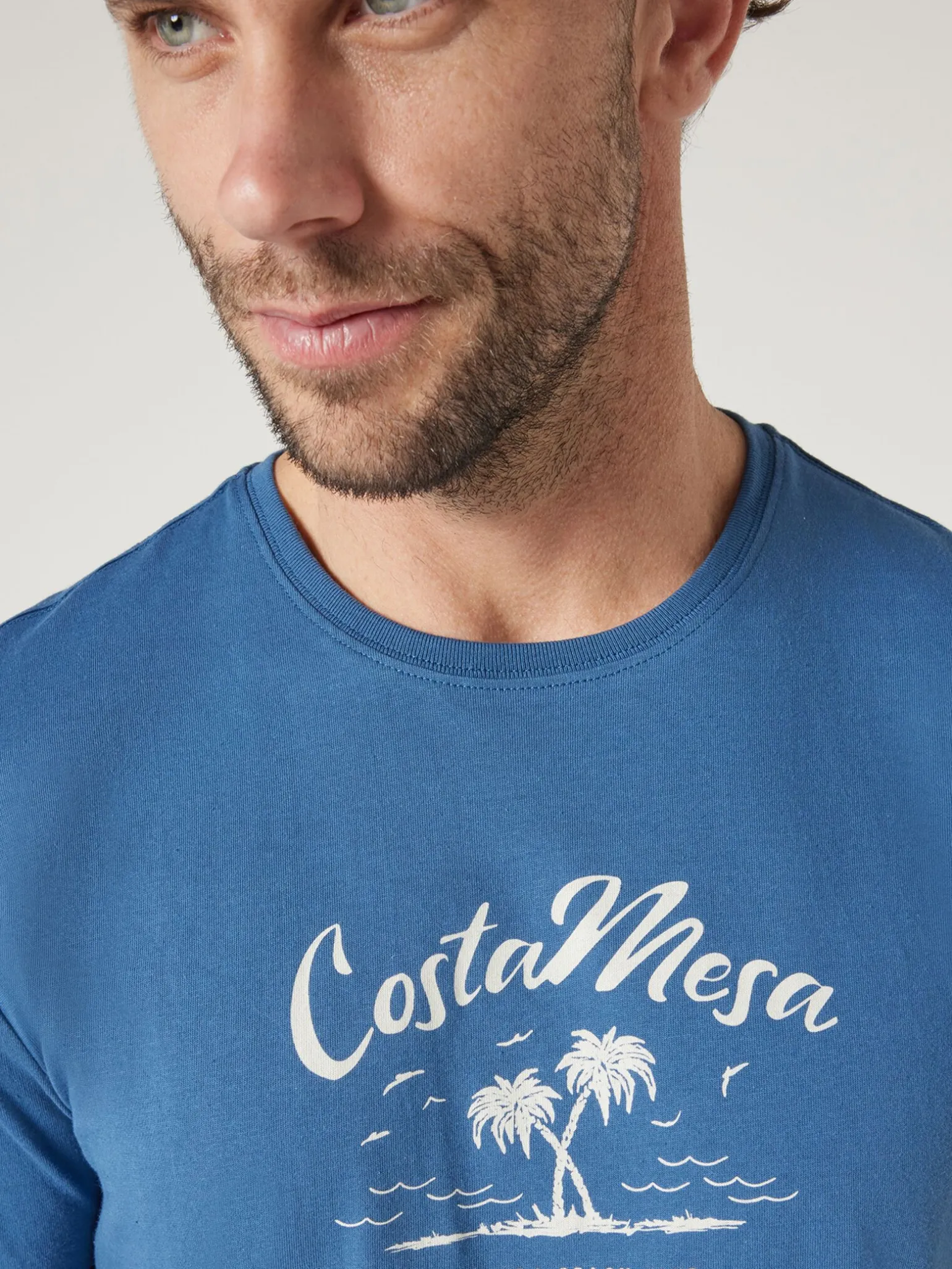 Short Sleeve Costa Mesa Print Crew Tee