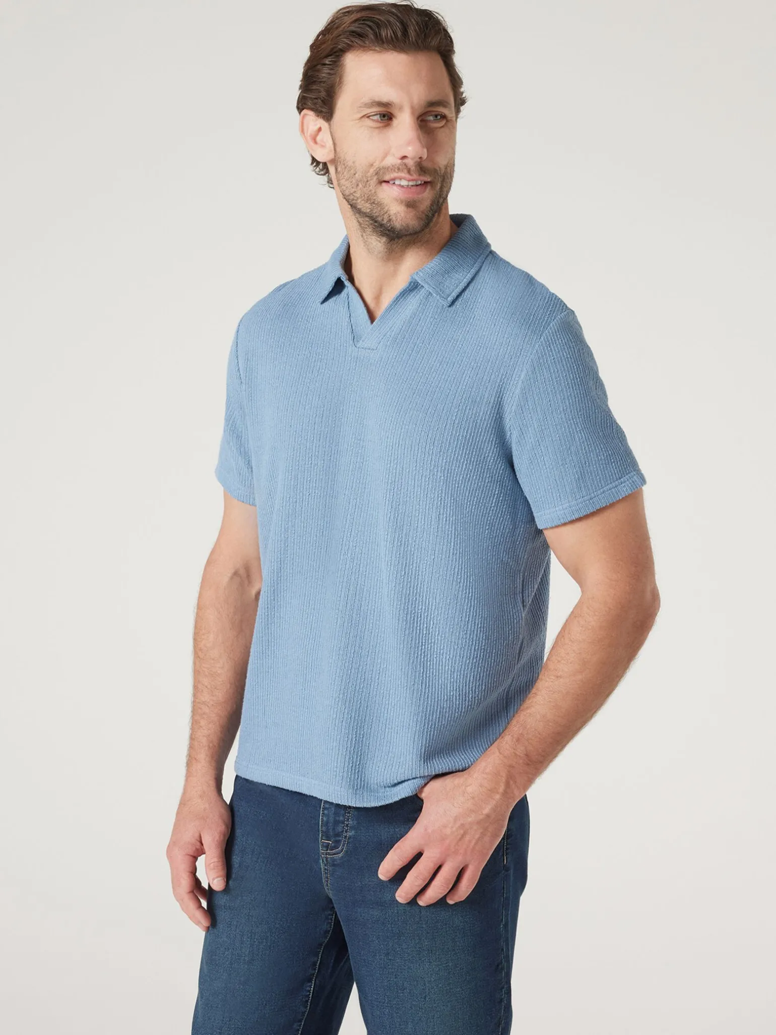 Short Sleeve Jasper Textured Polo