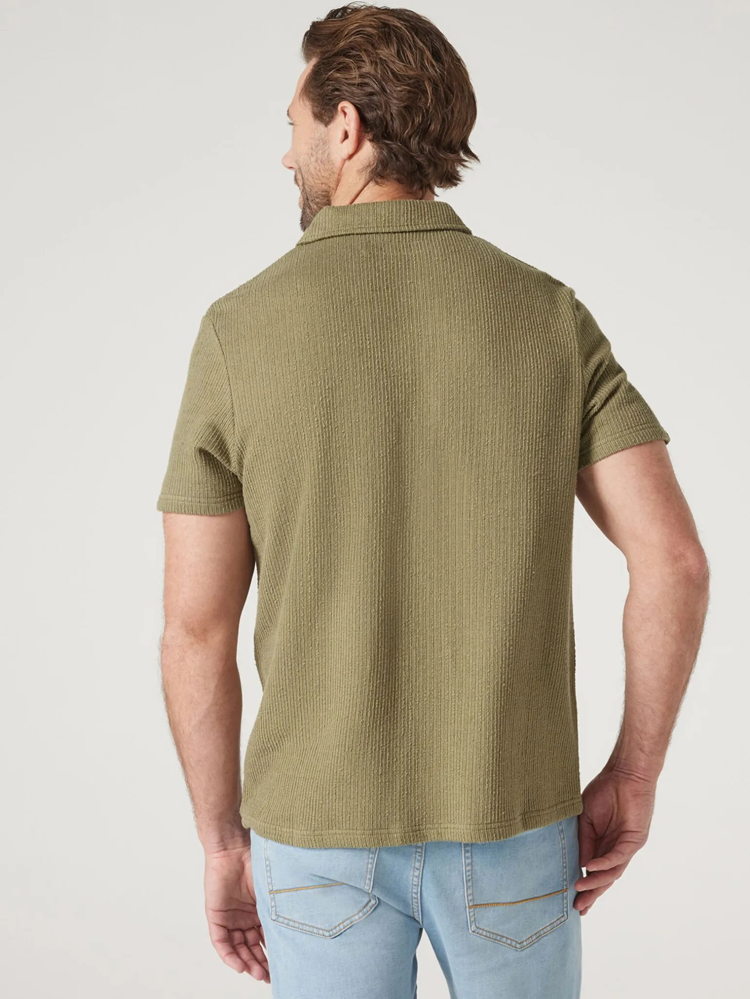 Short Sleeve Jasper Textured Polo
