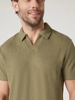 Short Sleeve Jasper Textured Polo