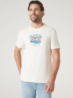 Short Sleeve North Shore Print Crew Tee