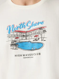 Short Sleeve North Shore Print Crew Tee