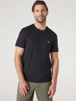 Short Sleeve Palm Embroidered Crew Tee