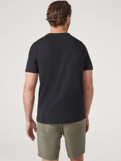 Short Sleeve Palm Embroidered Crew Tee