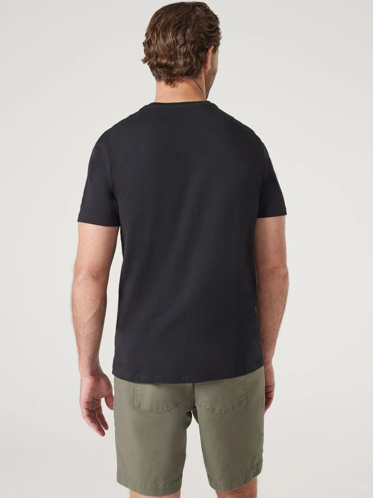 Short Sleeve Palm Embroidered Crew Tee