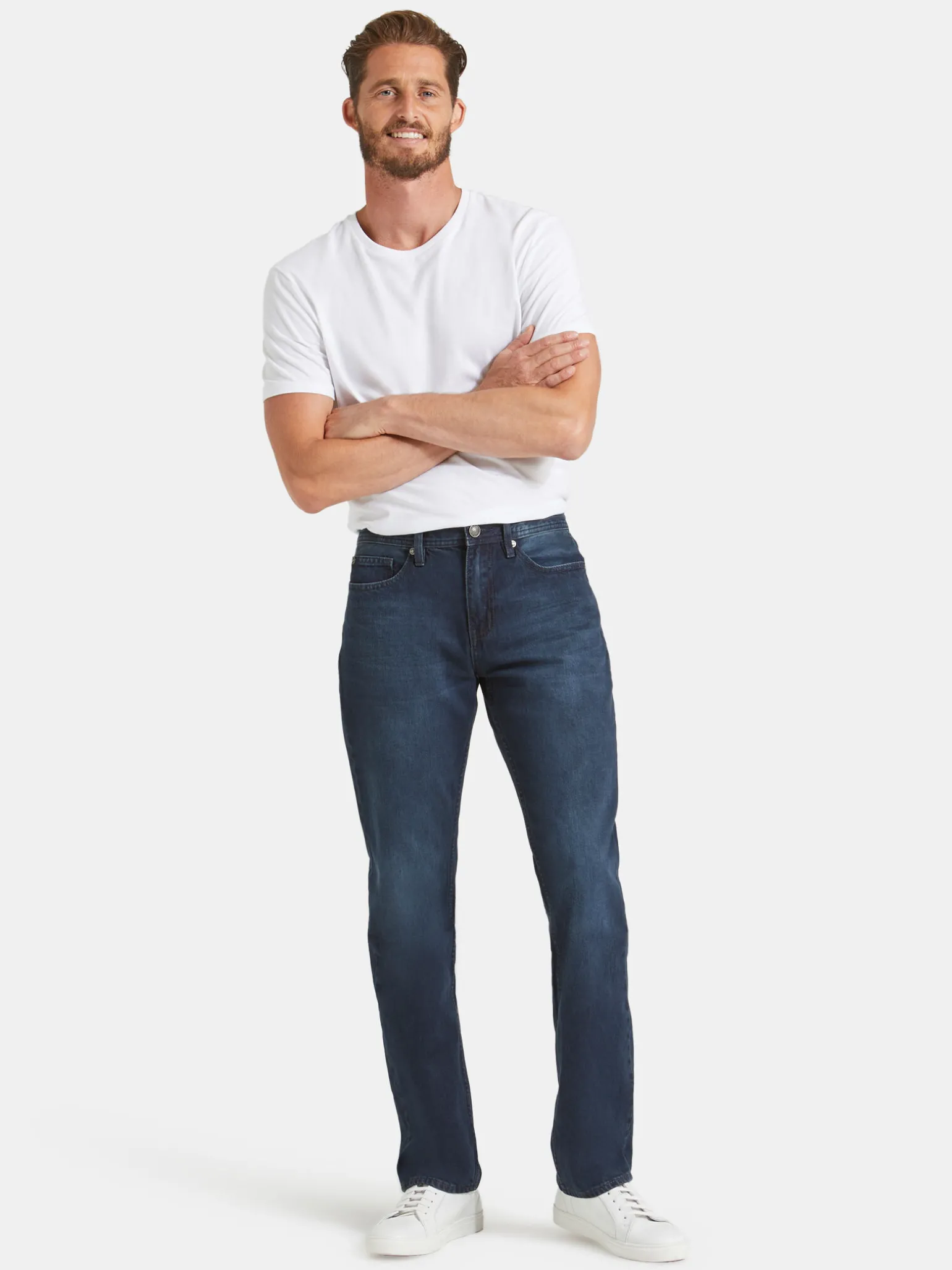 Straight Leg Jeans Indigo Shadow