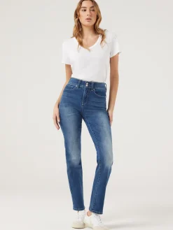Tummy Trimmer Slim Straight Jeans