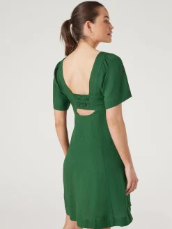 Victoria Flutter Sleeve Dress
